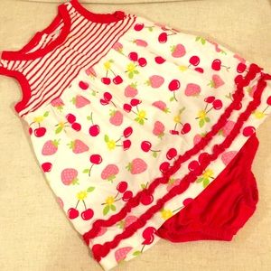 Cute Baby Girl Dress with Matching Bloomers